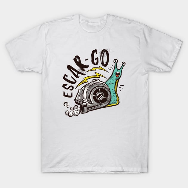 Escar-Go // Funny Snail Escargot T-Shirt by SLAG_Creative